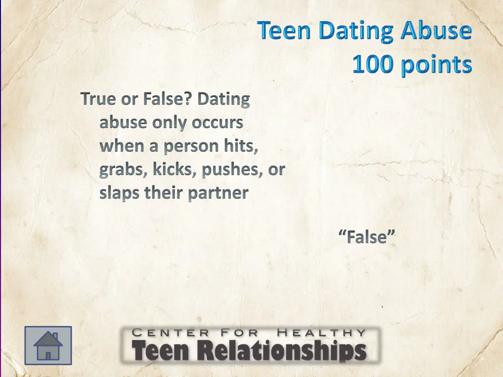 true or false dating abuse only occurs when