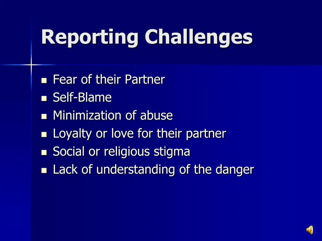 reporting challenges 1