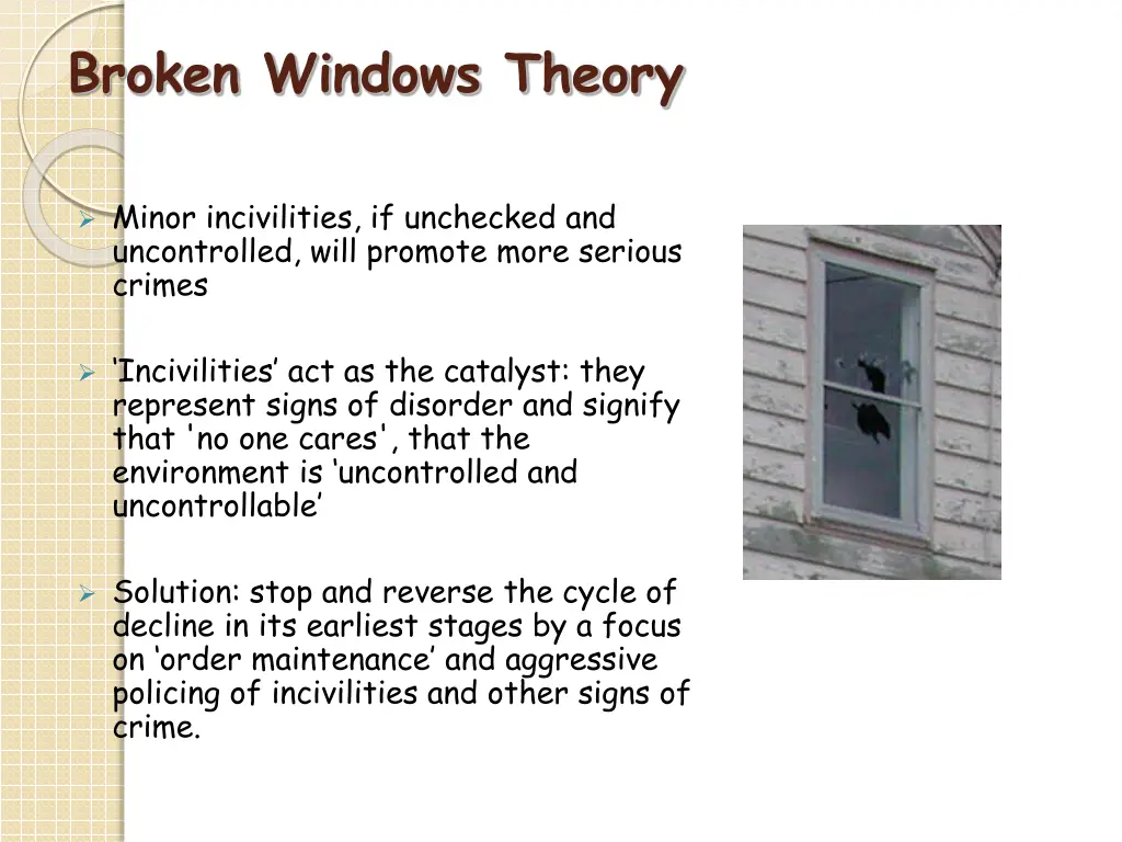 broken windows theory