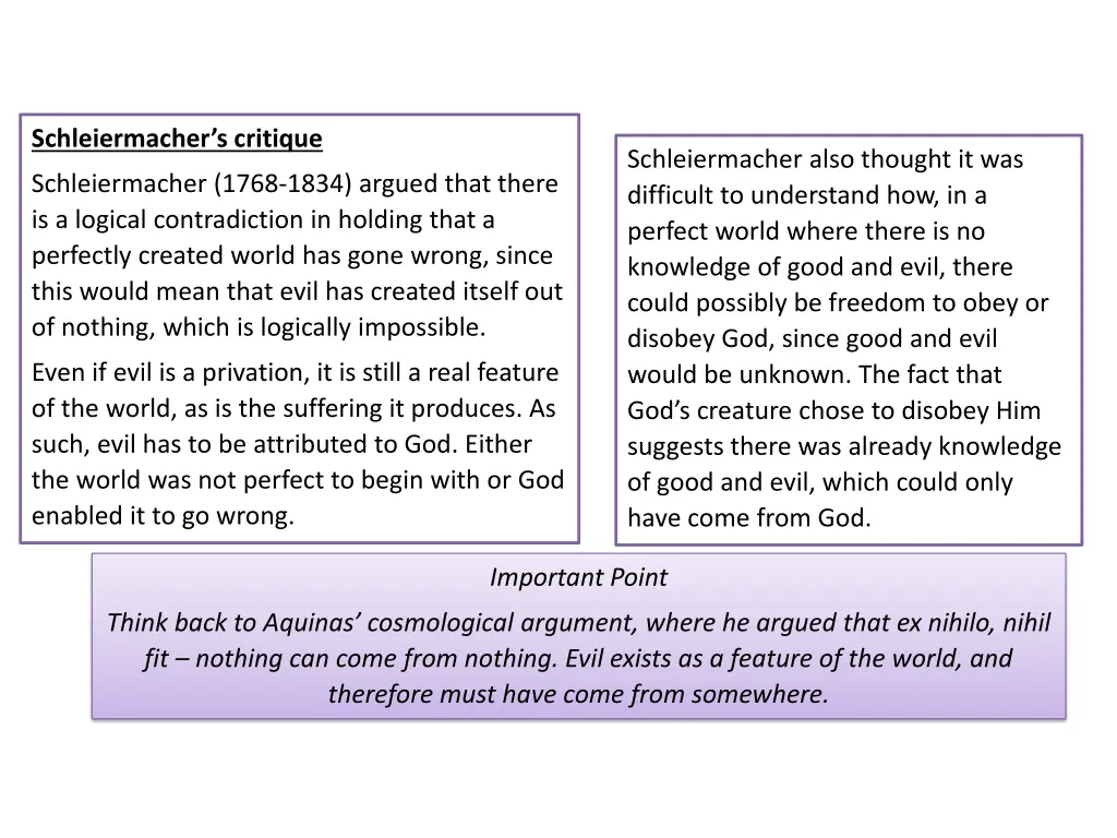 schleiermacher s critique