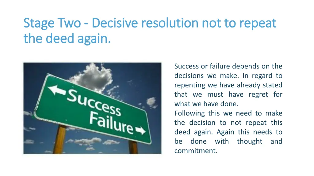 stage two stage two decisive resolution