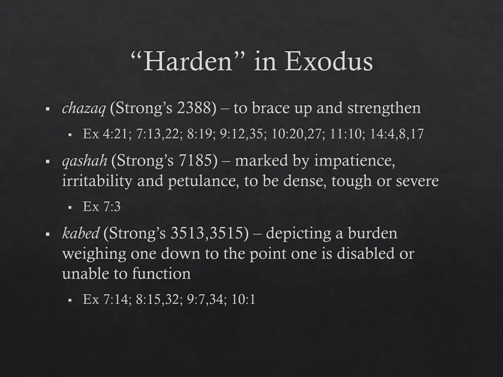 harden in exodus