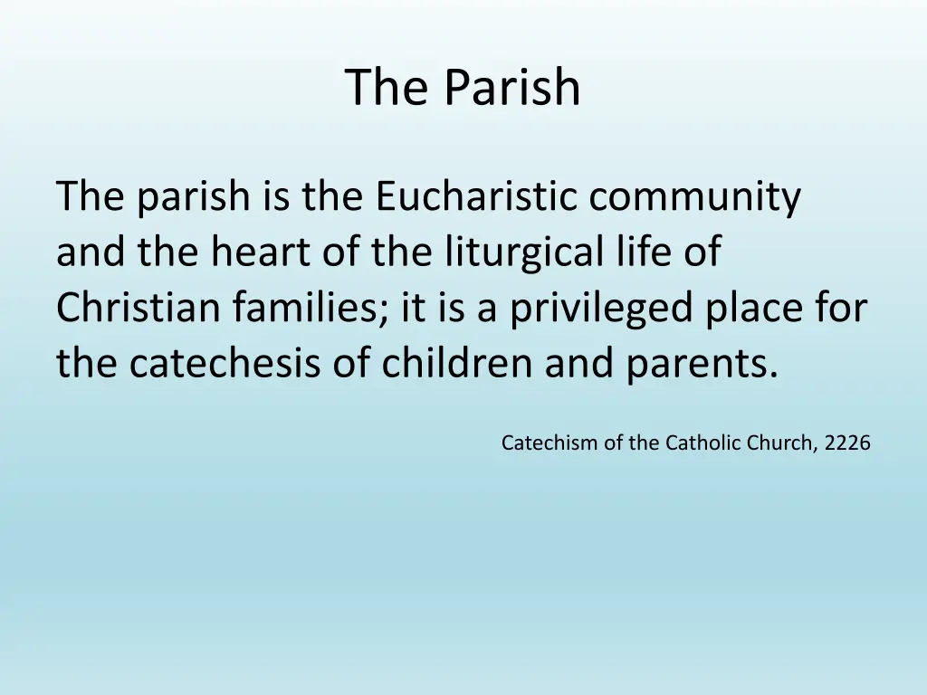 the parish