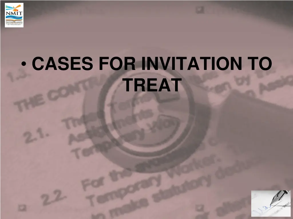 cases for invitation to treat