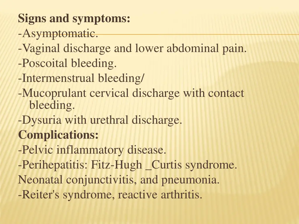 signs and symptoms asymptomatic vaginal discharge