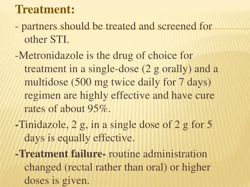 treatment partners should be treated and screened