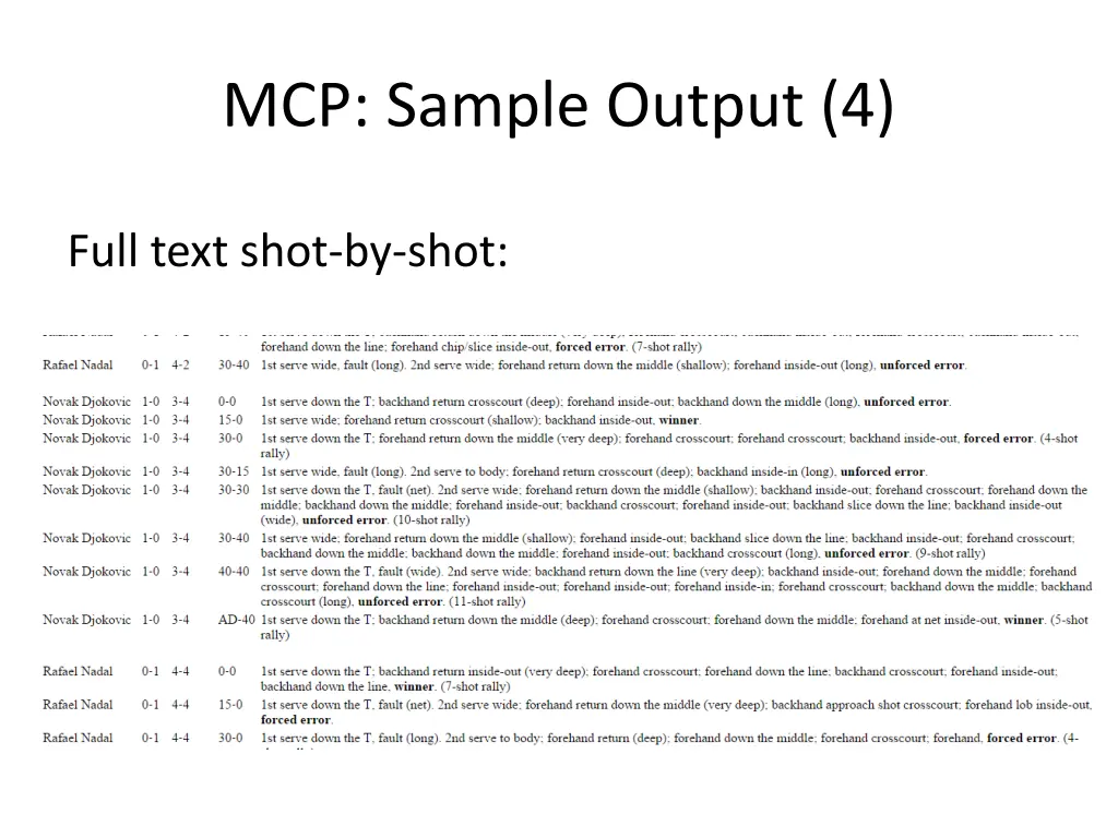 mcp sample output 4