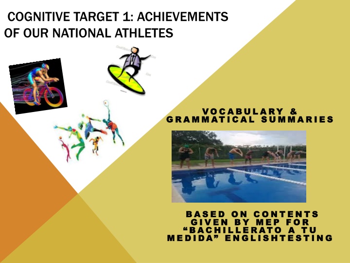 cognitive target 1 achievements of our national