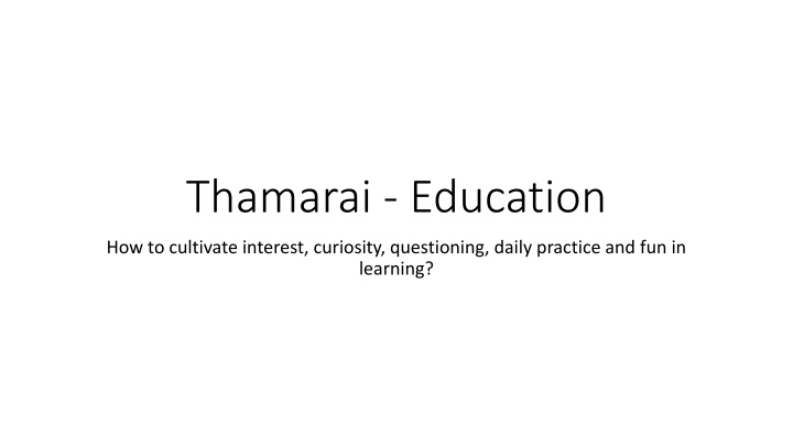 thamarai education