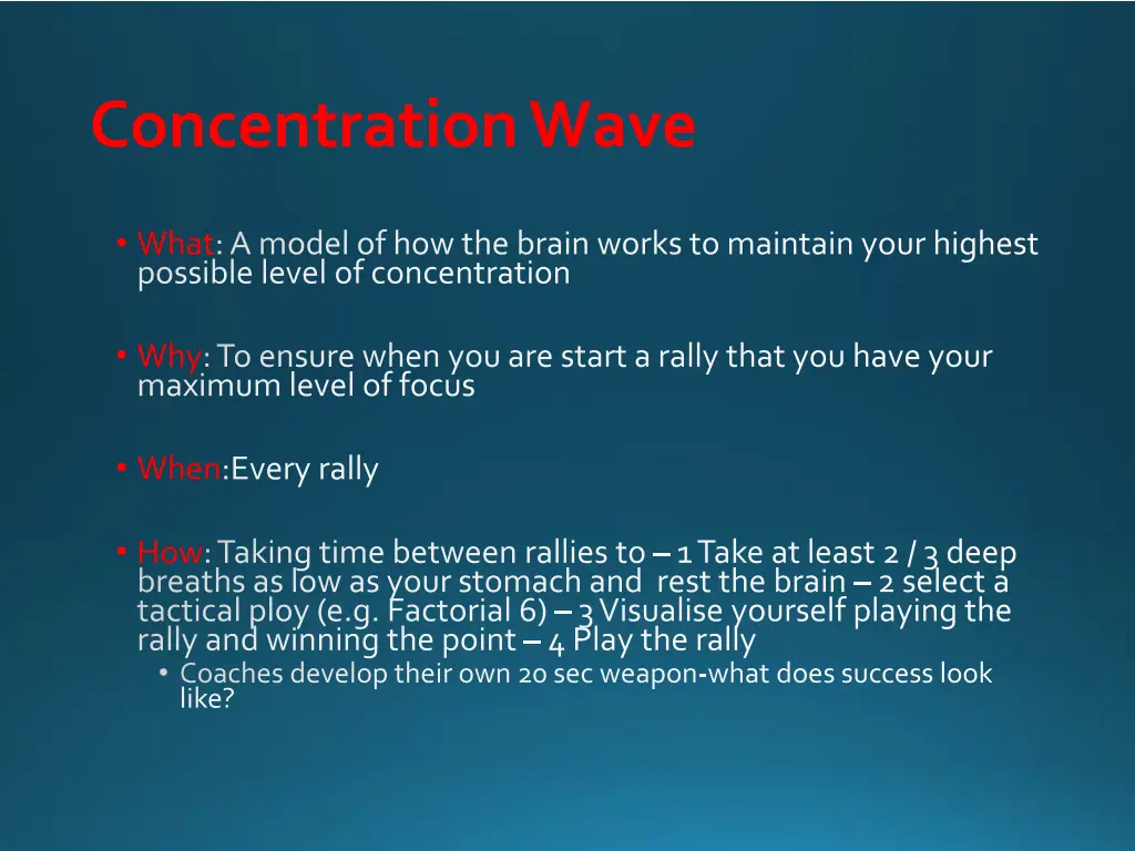 concentration wave