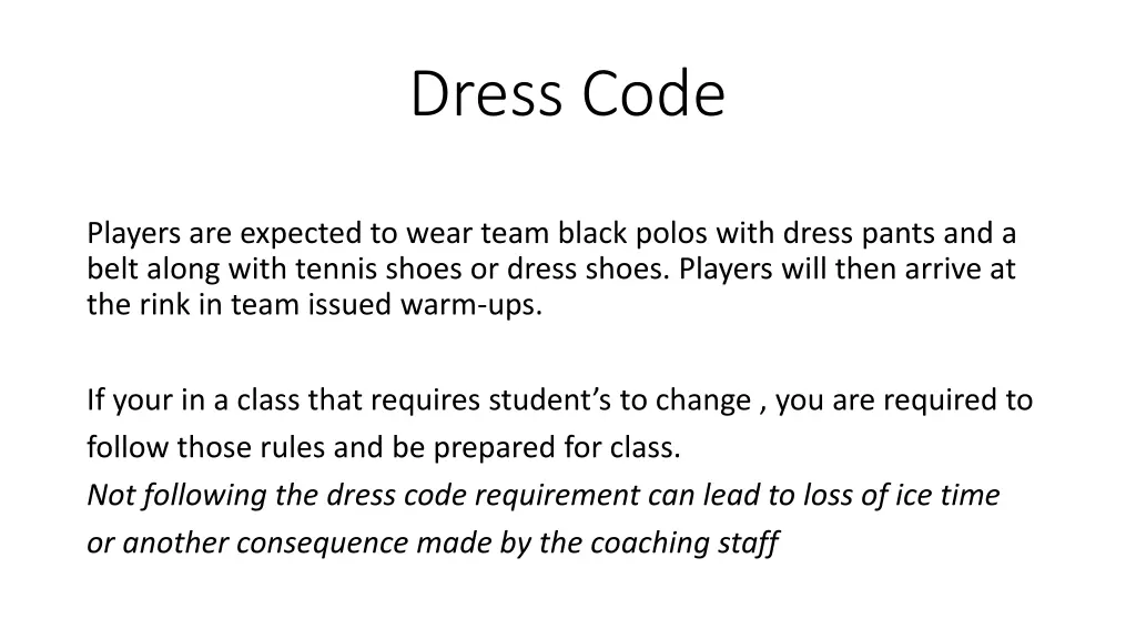 dress code