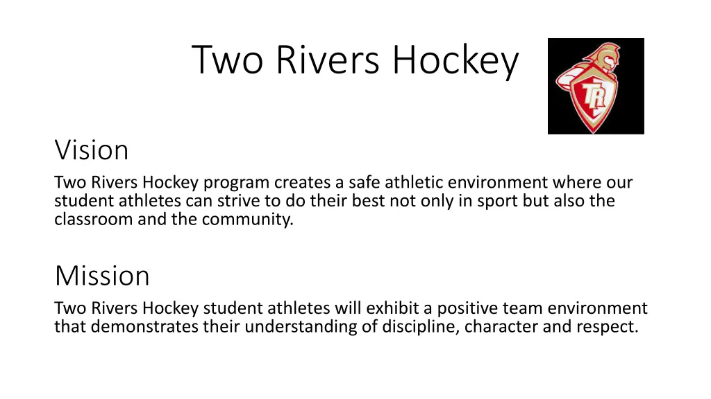 two rivers hockey