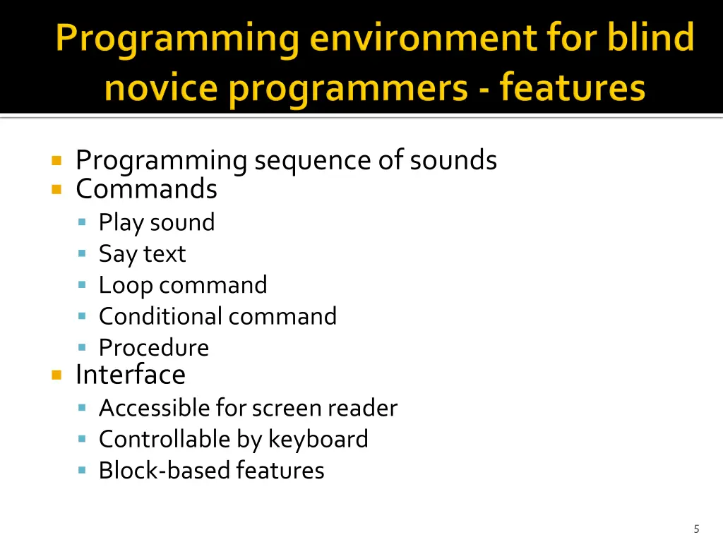 programming sequence of sounds commands play