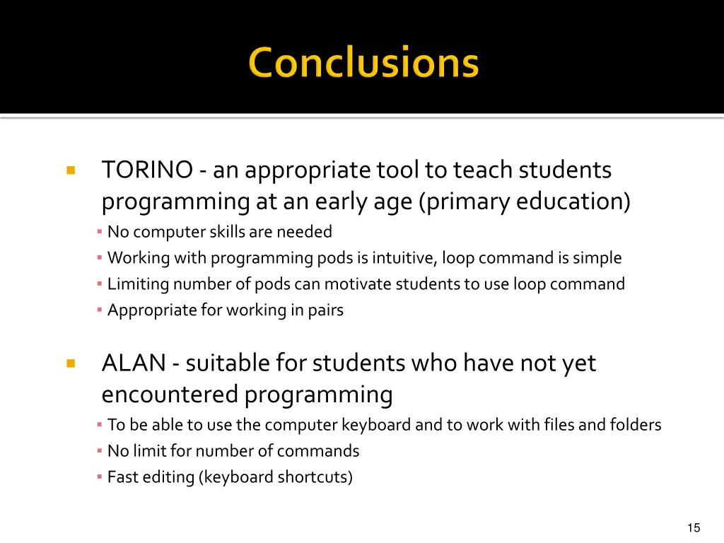 torino an appropriate tool to teach students