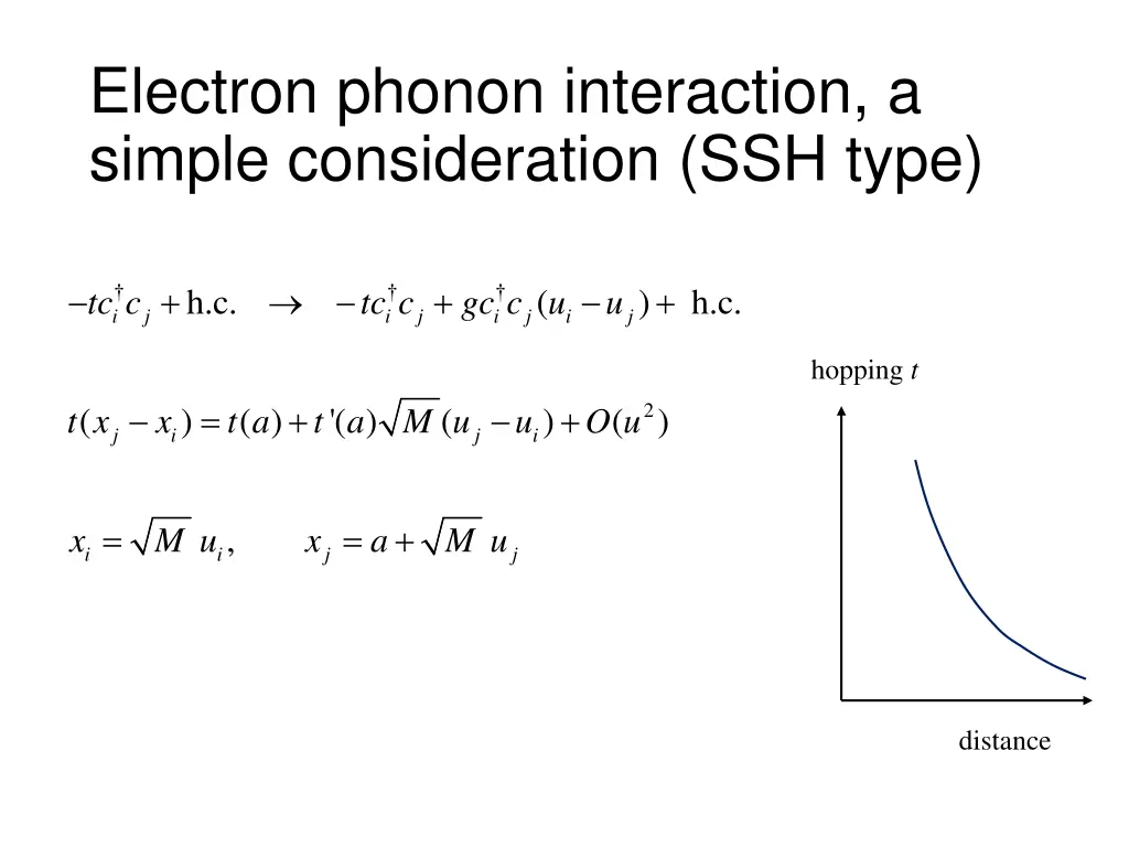 electron phonon interaction a simple