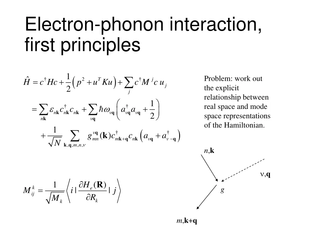 electron phonon interaction first principles