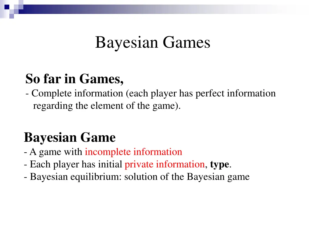 bayesian games