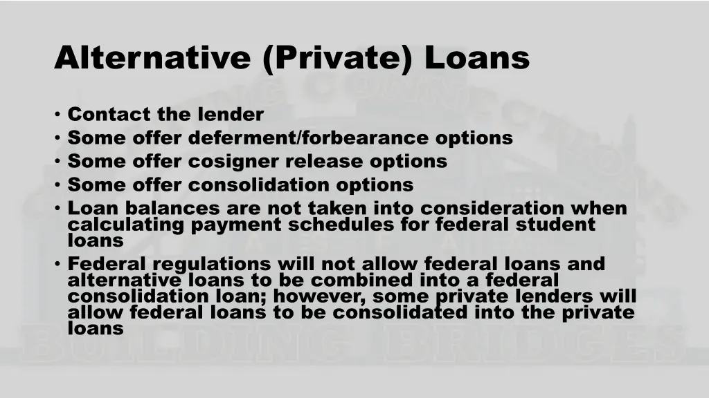 alternative private loans