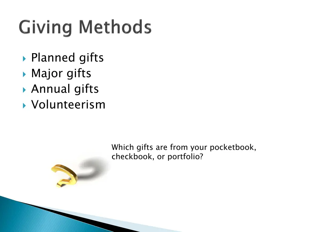 planned gifts major gifts annual gifts