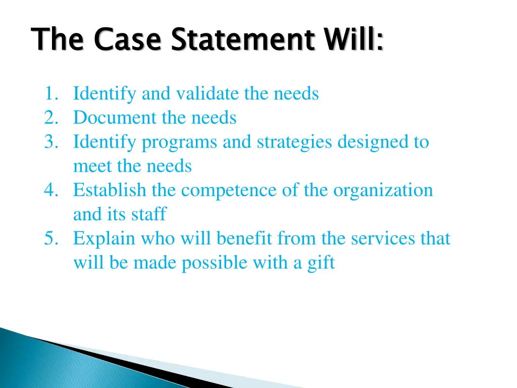 the case statement will