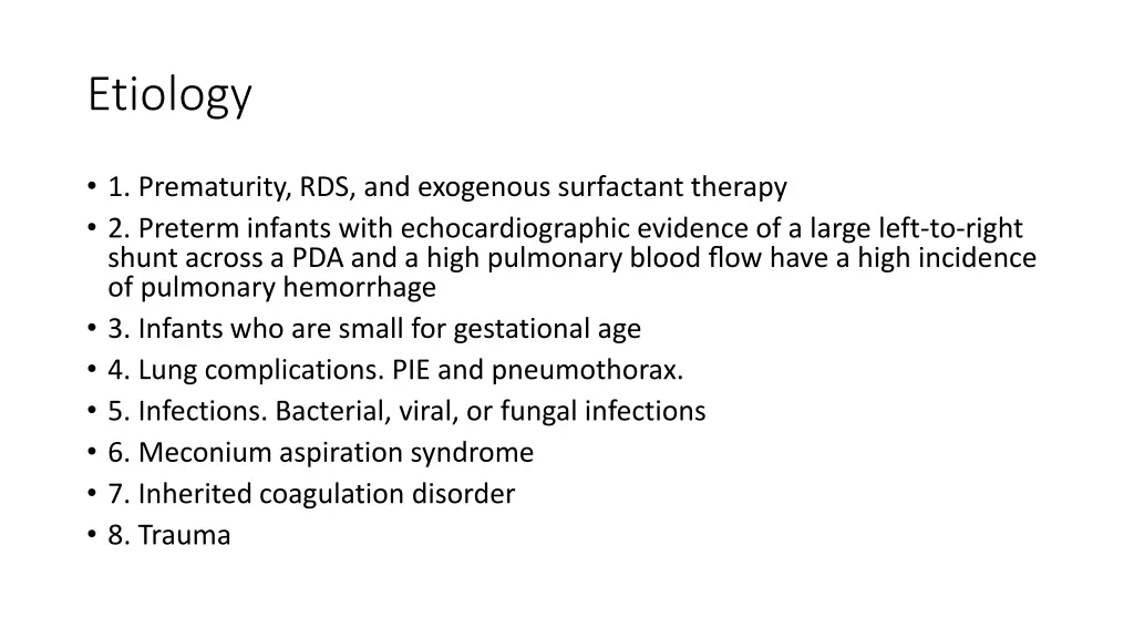 etiology