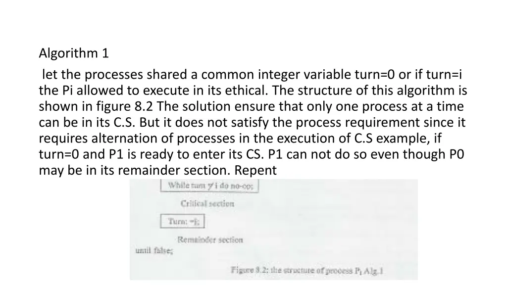 algorithm 1 let the processes shared a common