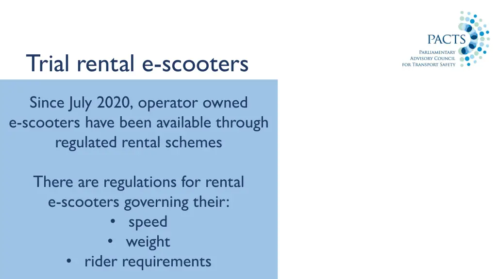 trial rental e scooters