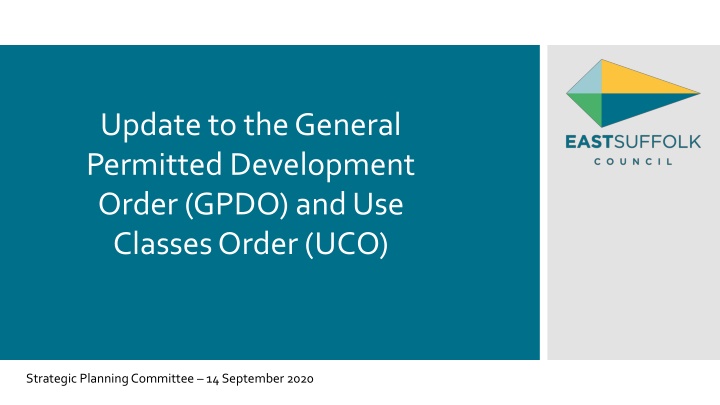 update to the general permitted development order