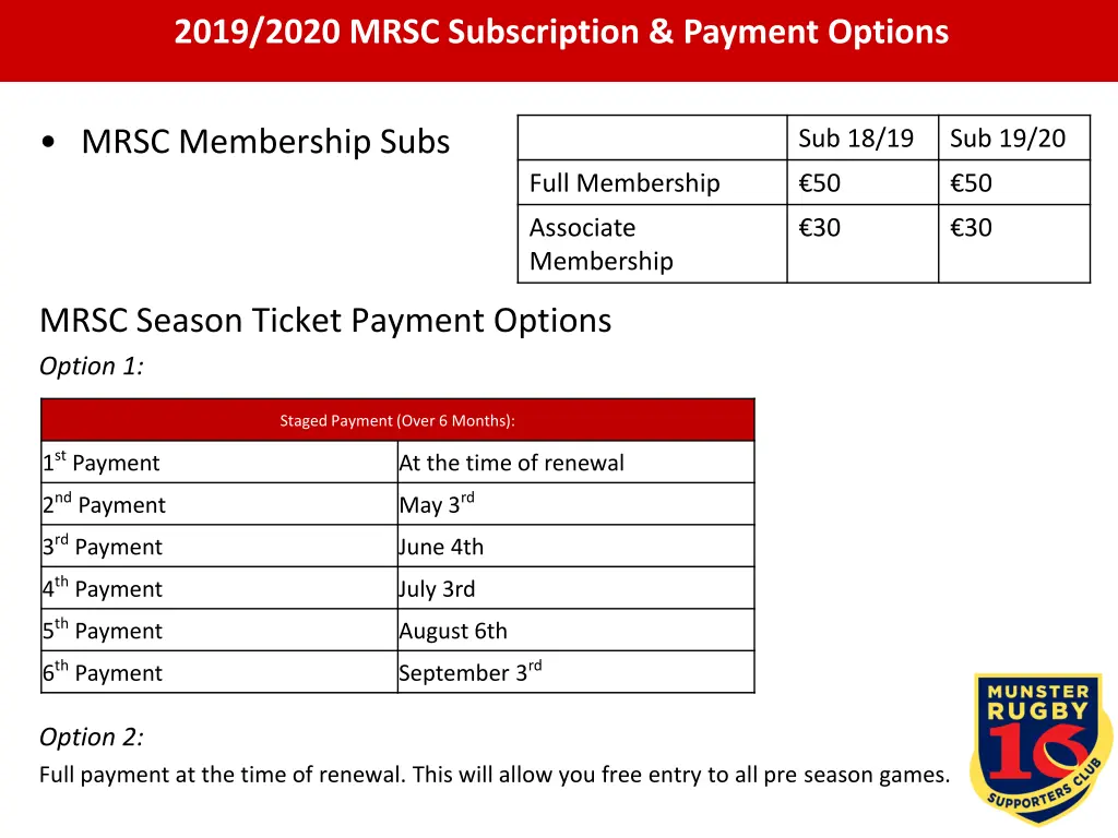 2019 2020 mrsc subscription payment options