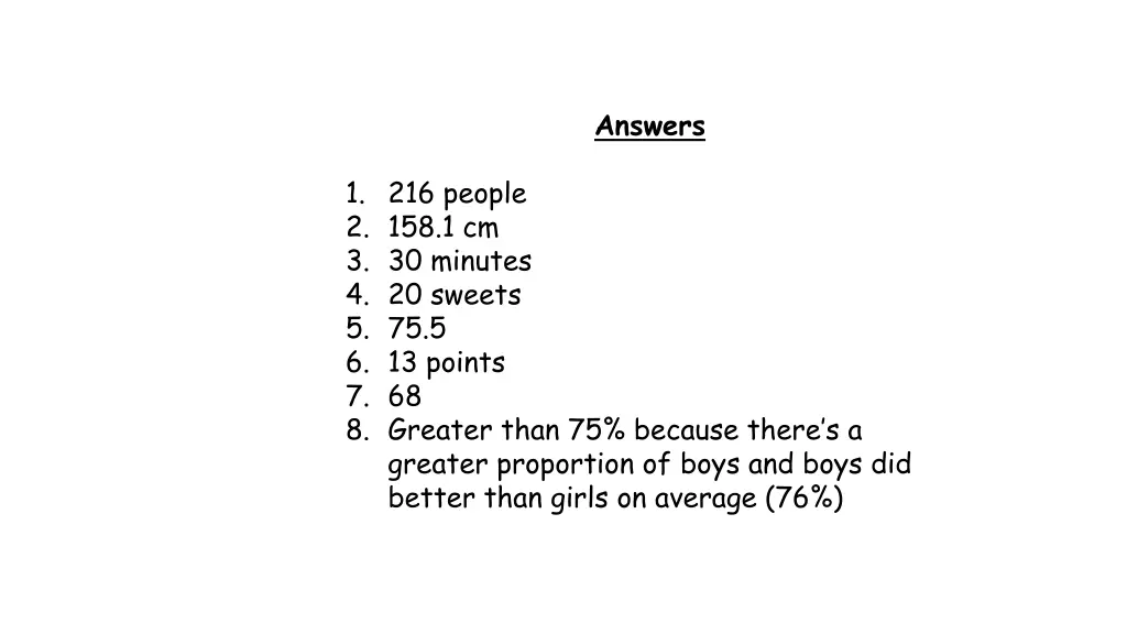 answers 5