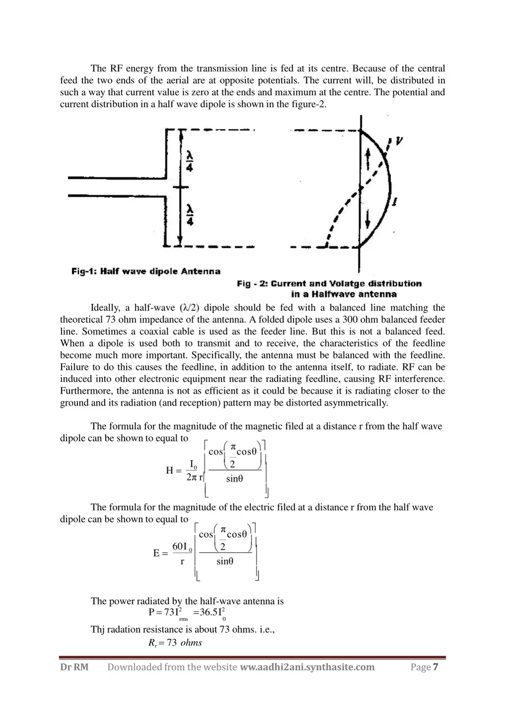 the rf energy from the transmission line