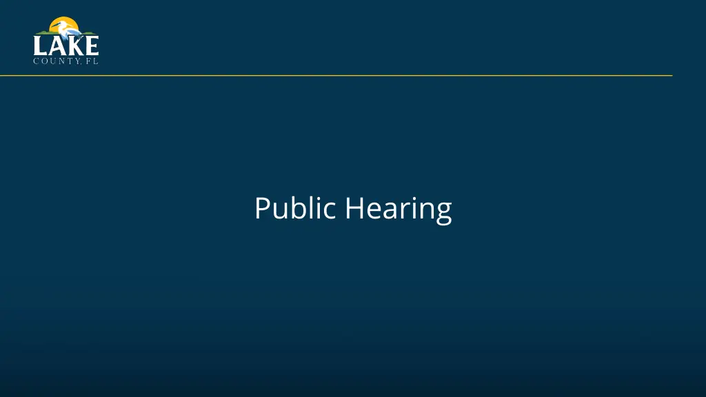 public hearing