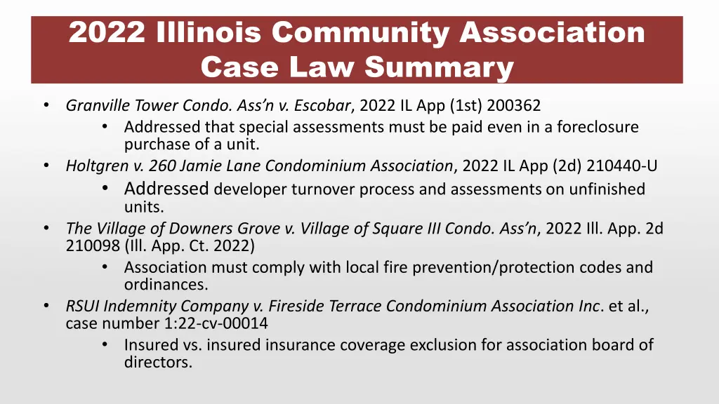 2022 illinois community association case