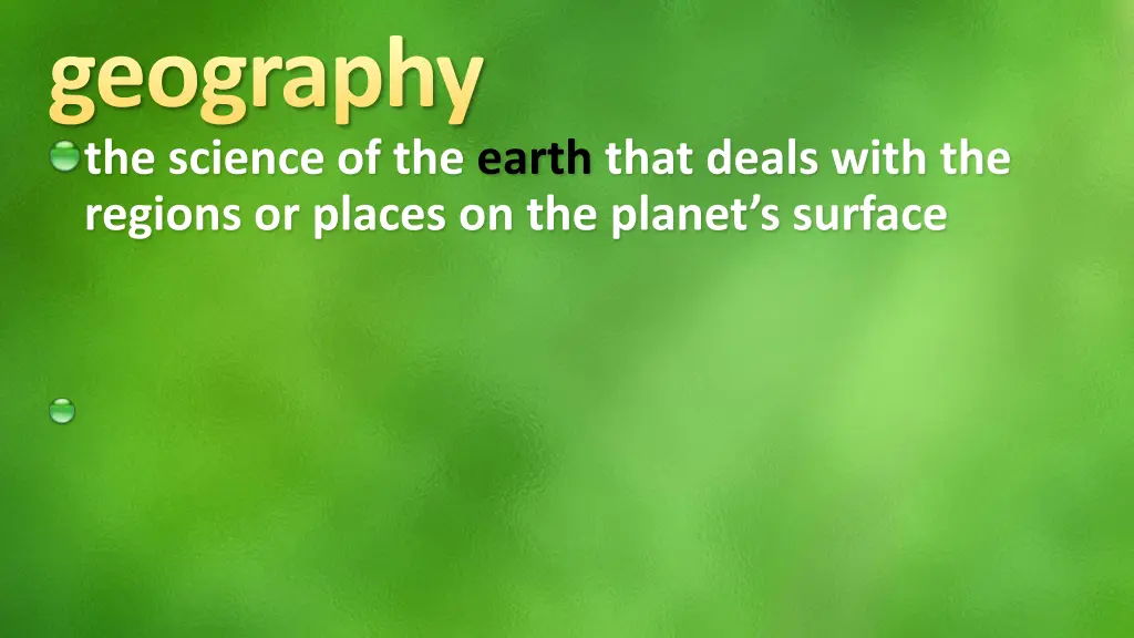 geography the science of the earth that deals