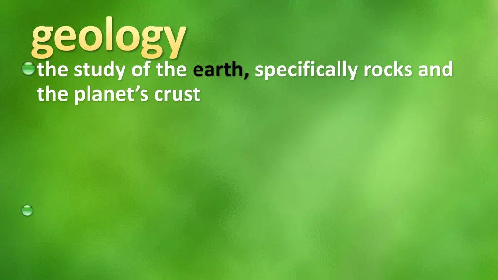 geology the study of the earth specifically rocks