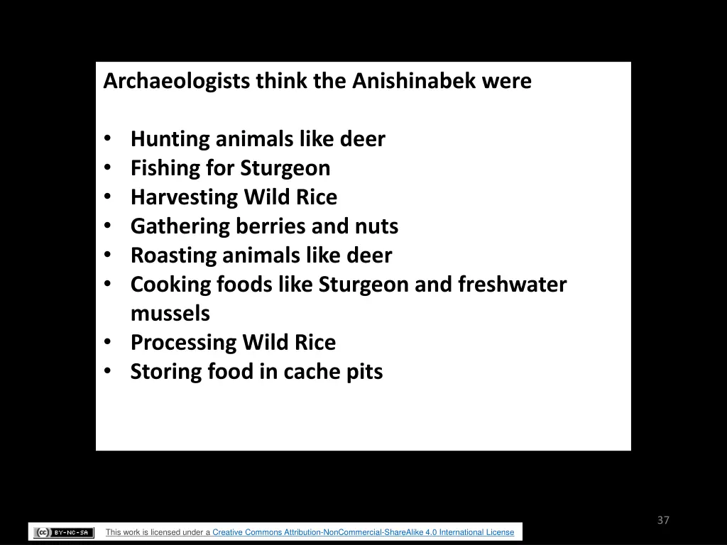 archaeologists think the anishinabek were