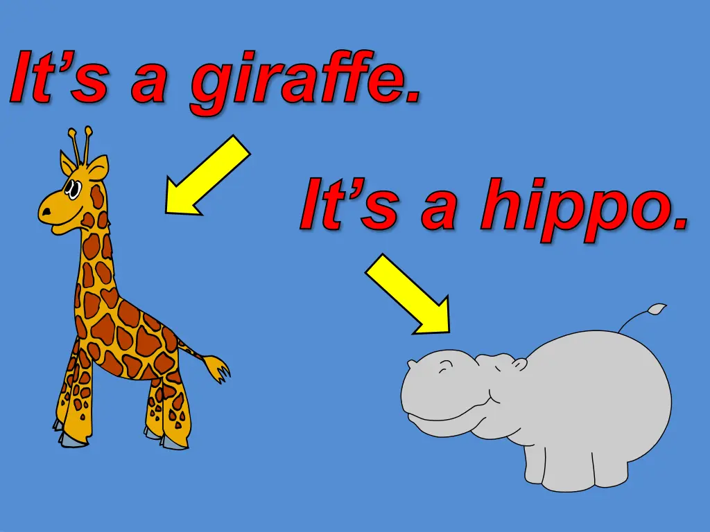 it s a giraffe