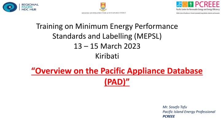 training on minimum energy performance standards