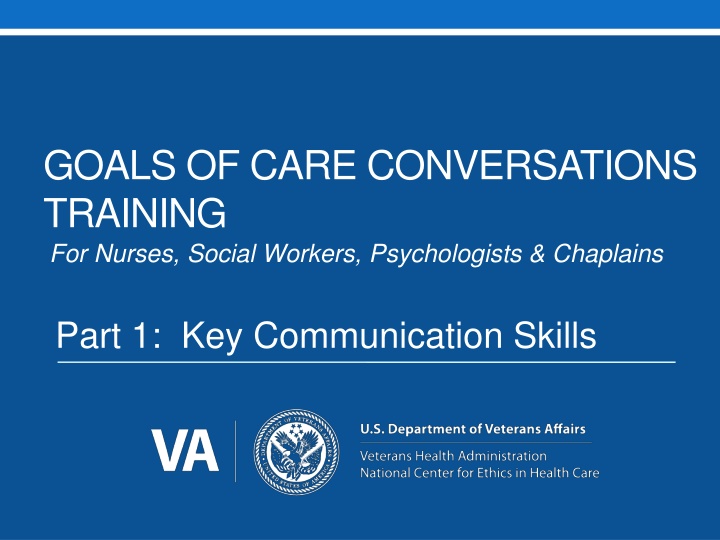 goals of care conversations training for nurses