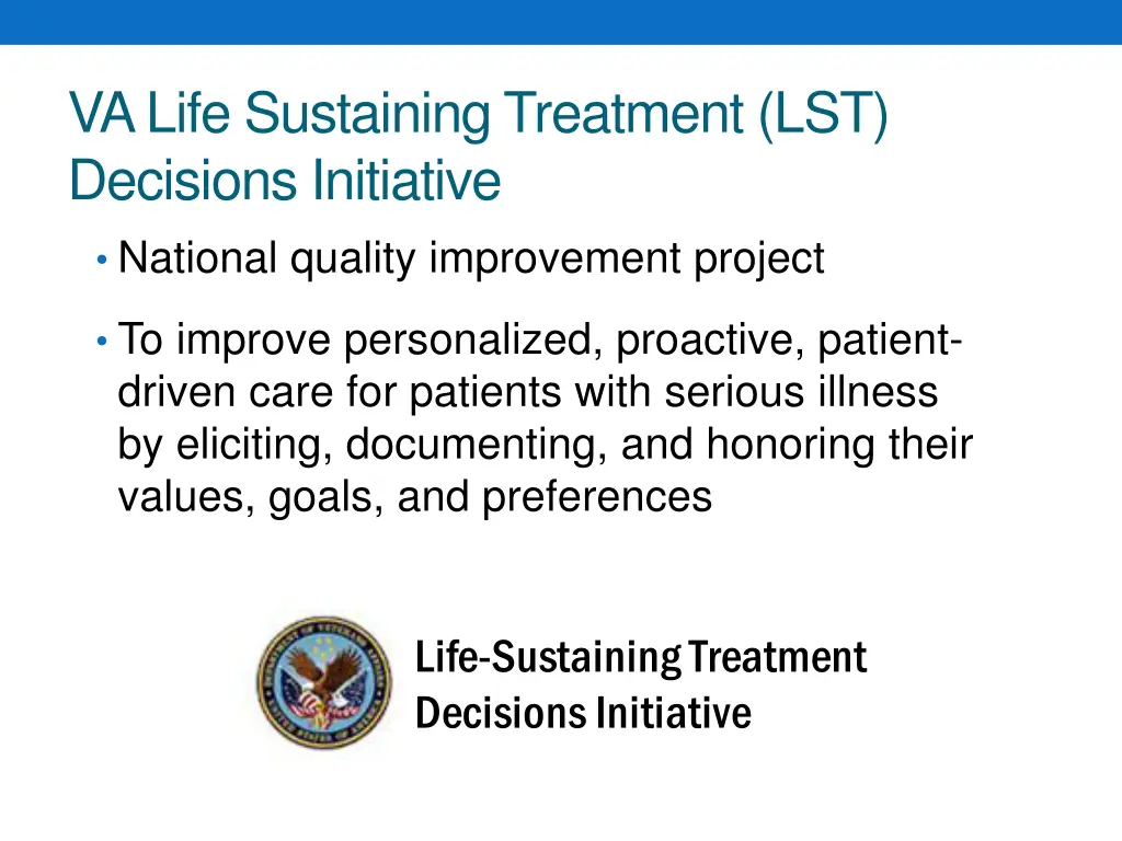 va life sustaining treatment lst decisions