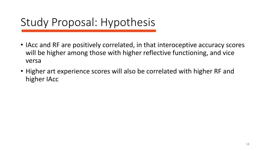 study proposal hypothesis