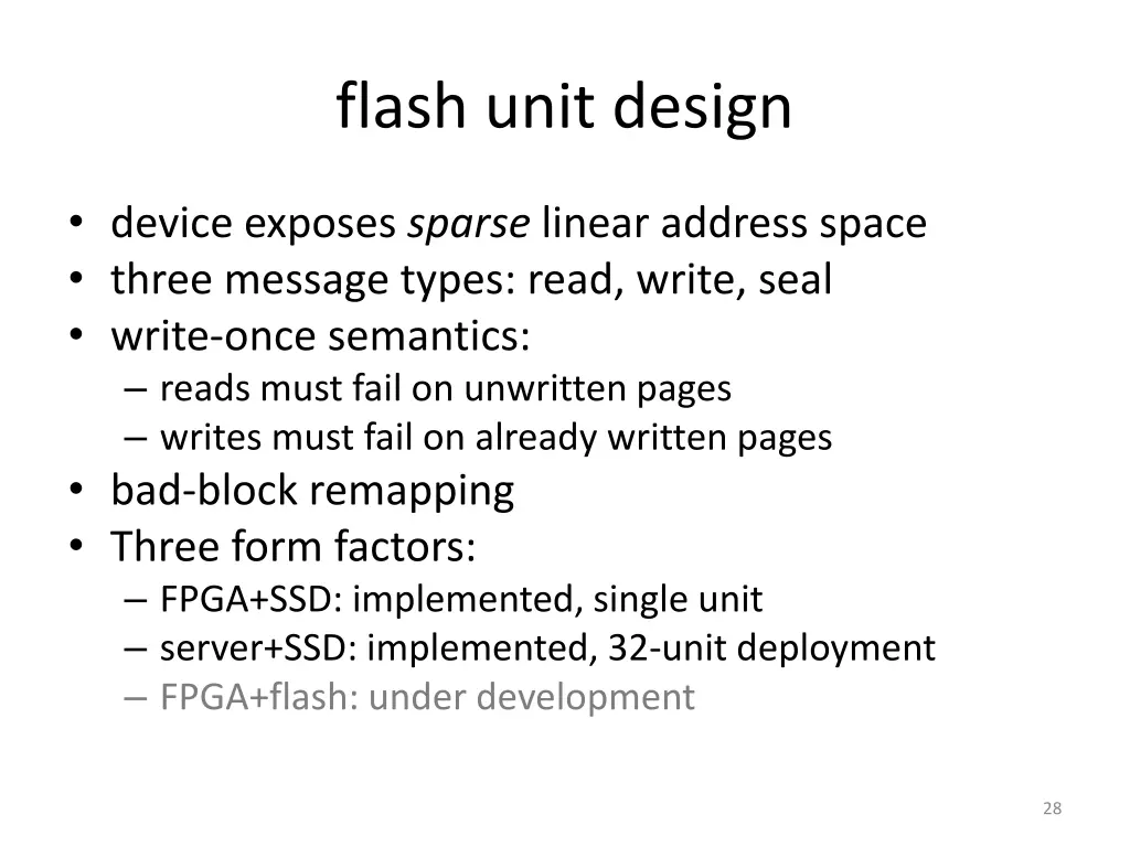 flash unit design