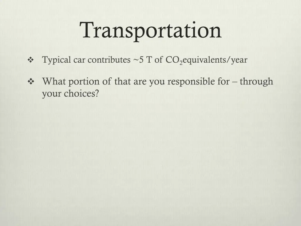 transportation