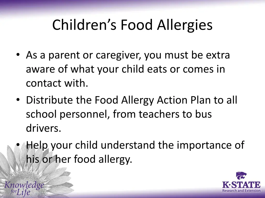 children s food allergies