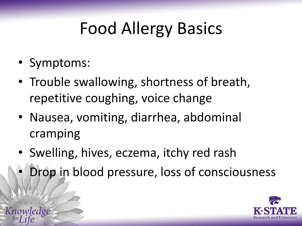 food allergy basics 2