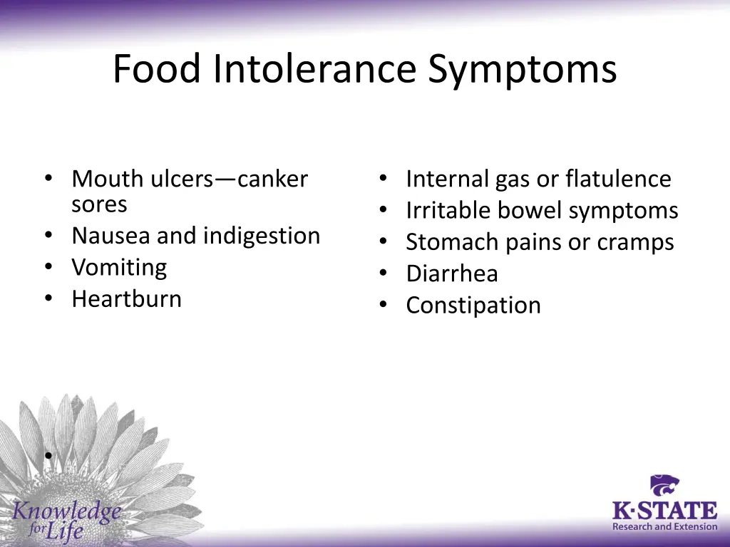 food intolerance symptoms 1