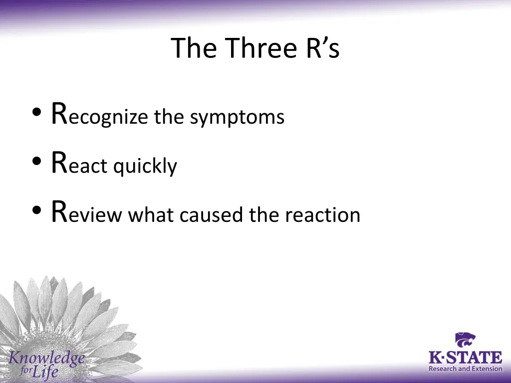 the three r s