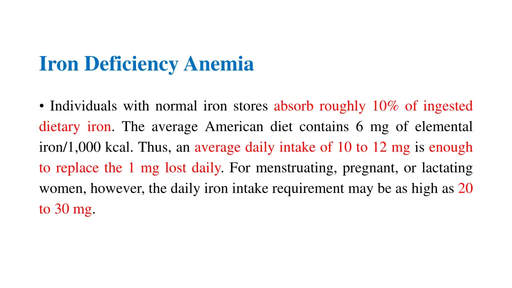 iron deficiency anemia 2