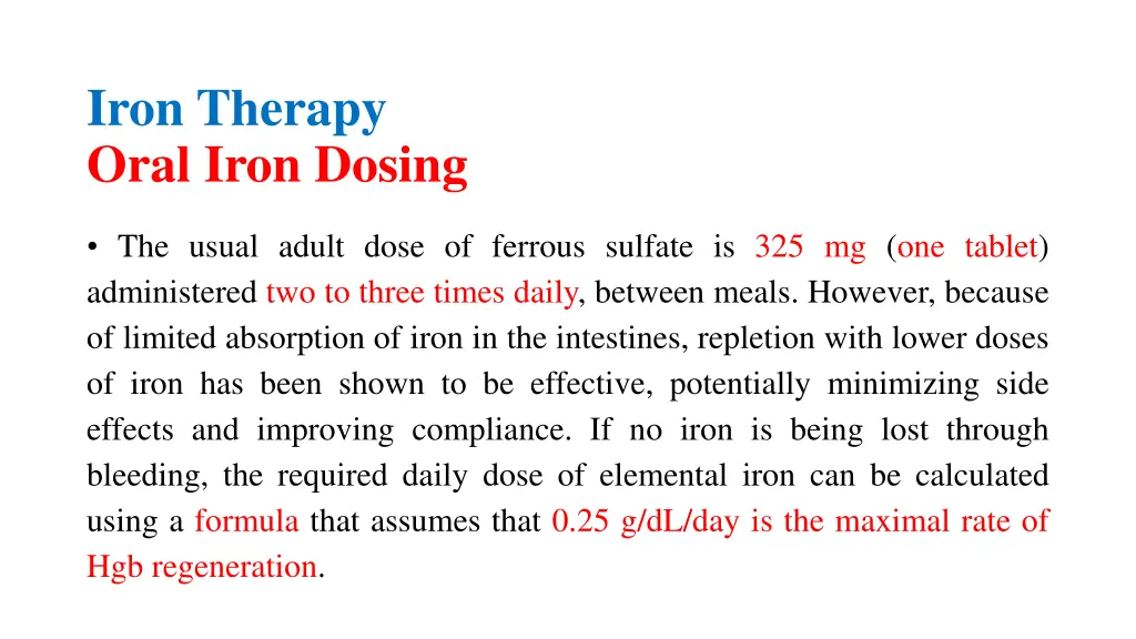 iron therapy oral iron dosing 2