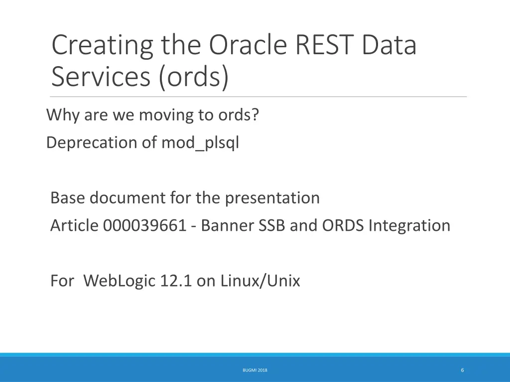 creating the oracle rest data services ords 1